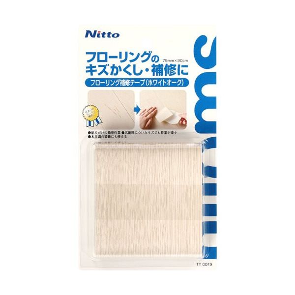 ニトムズ フローリング補修テープ75×0.9 75×0.9ホワイトオーク TT0019 1巻 686-1729（直送品）