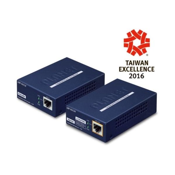 PLANET TechnologyCorporation ロングリーチPoEエクステンダーキット LRP-101U-KIT 1個（直送品）