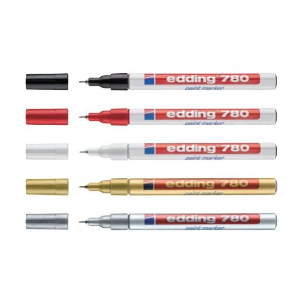 edding 780ペイントマーカー(極細)緑 EDD-780-GN 1セット(100本:10本×10本) 686-1717（直送品）