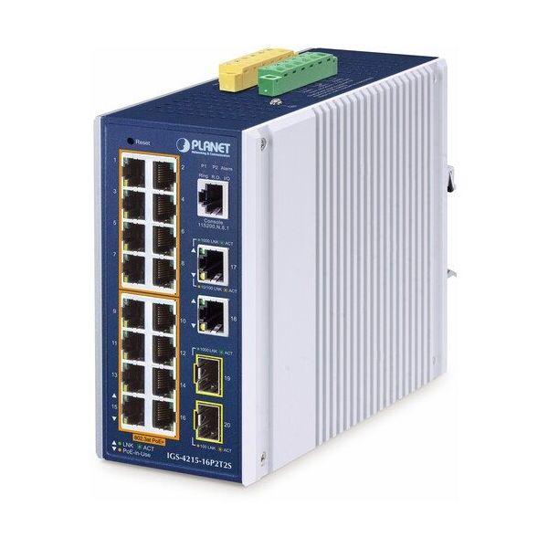 産業用マネージドギガビットイーサネットスイッチSFPポートツキ IGS-4215-16T2S 1個（直送品）