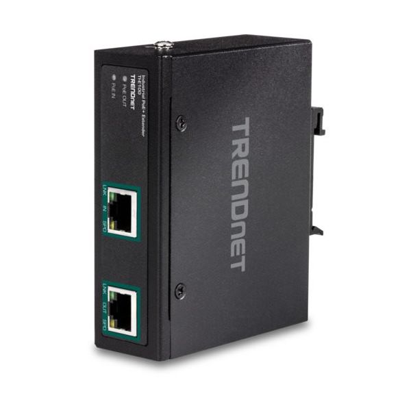 TRENDnet 産業用ギガビットPoE+エクステンダー TI-E100 1個 685-3538（直送品）