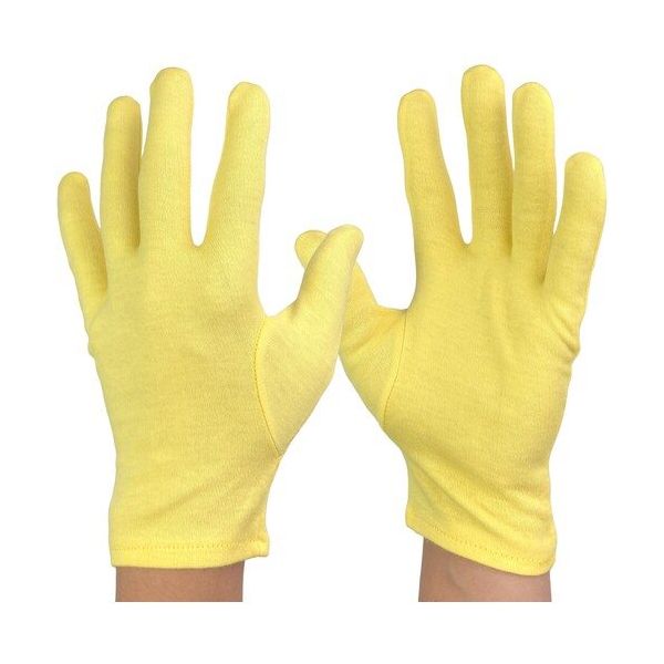 ウインセス WINCESS 綿スムスマチ無し手袋 イエロー S (12双入) 1001-C11-SP6-S 1袋(12双) 685-3136（直送品）