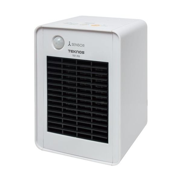 千住 TEKNOS ミニセラミックファンヒーター TST-708 1セット(6台) 686-1439（直送品）