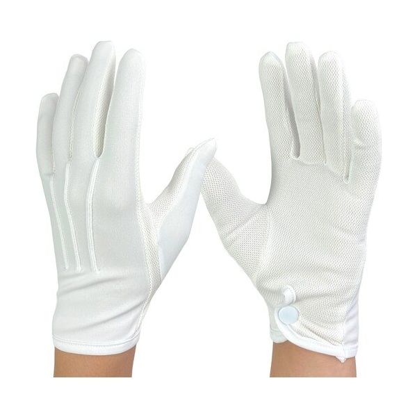 ウインセス WINCESS 礼装用手袋 夏仕様 ナイロン ホック付き M (12双入) 3025-M-12P 1袋(12双)（直送品）