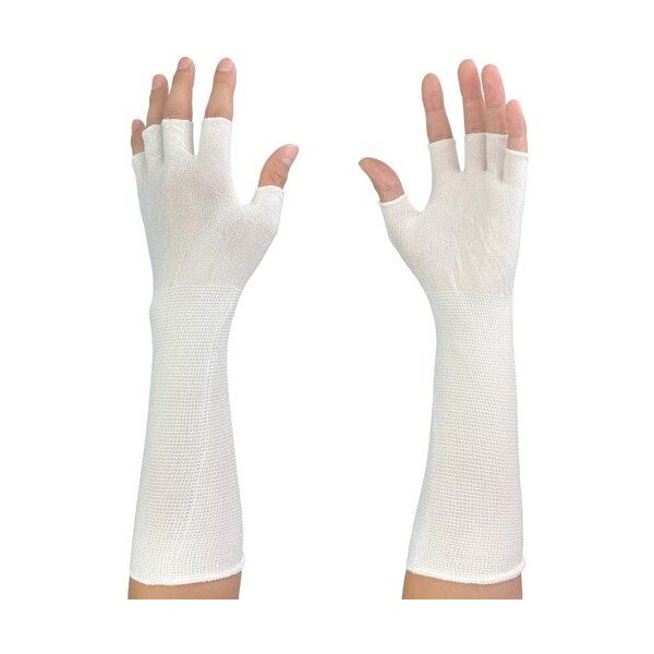 ウインセス WINCESS キュプラグローブ インナー 5本指切り ロング仕様 (25双入) WS-6500-D5LG 1袋(25双)（直送品）