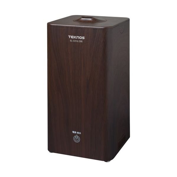 千住 TEKNOS 超音波加湿器1.0L 木目調 EL-C016(DB) 1セット(6台) 686-6140（直送品）