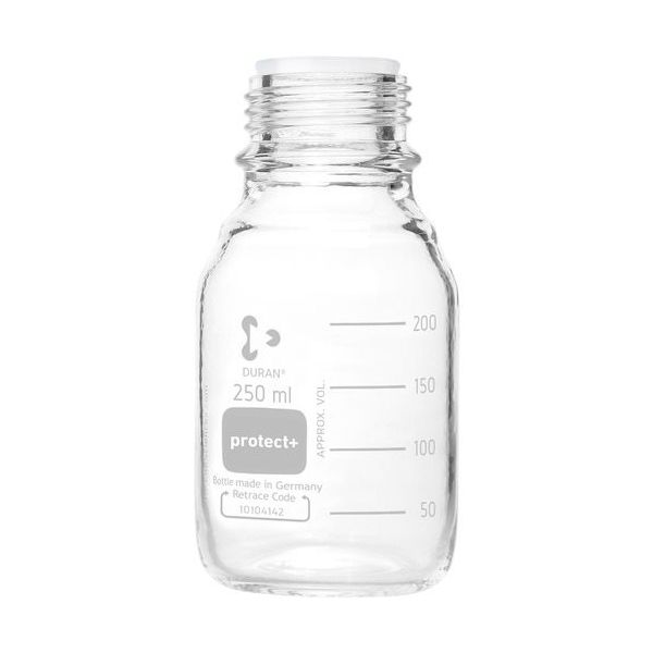 柴田科学 SIBATA プロテクトプラスコートねじ口びん びんのみ 250mL 10入 017580-250A 1箱(10本)（直送品）