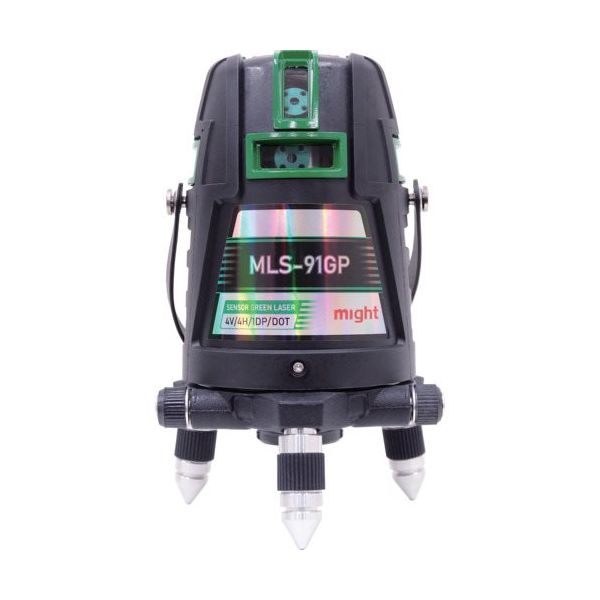 マイト ダイレクトグリーンレーザー マイティライン本体(MLSー91GP)+受光器(MKー404G)セット MLS-91GP-R 1セット（直送品）