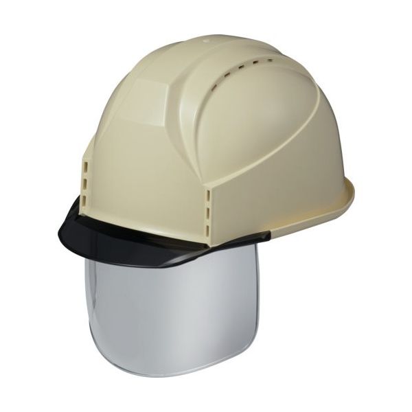 住べテクノプラスチック スミハット KKC3S型 帽体(クリーム)・バイザー(グレースモーク)・シールド付き KKC3S-B-14-G 1個（直送品）