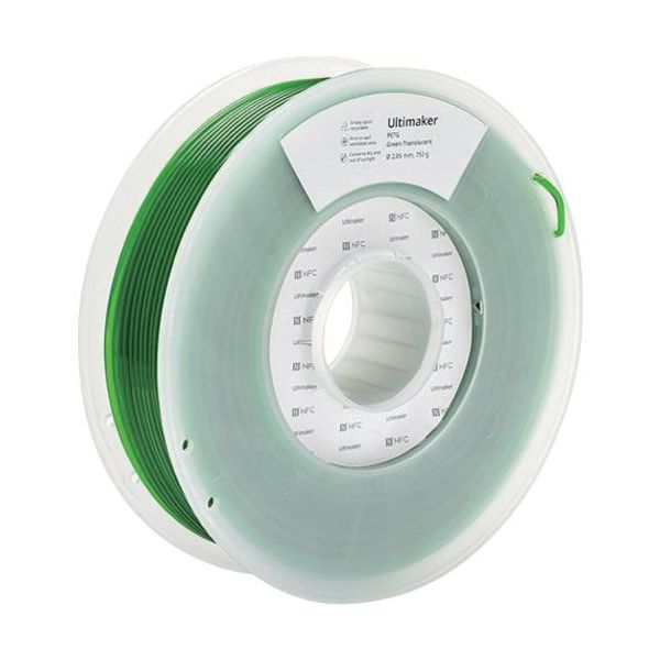 Ultimaker 純正フィラメント PETG GreenTranslucent 2.85mm 750g 227338 1巻（直送品）