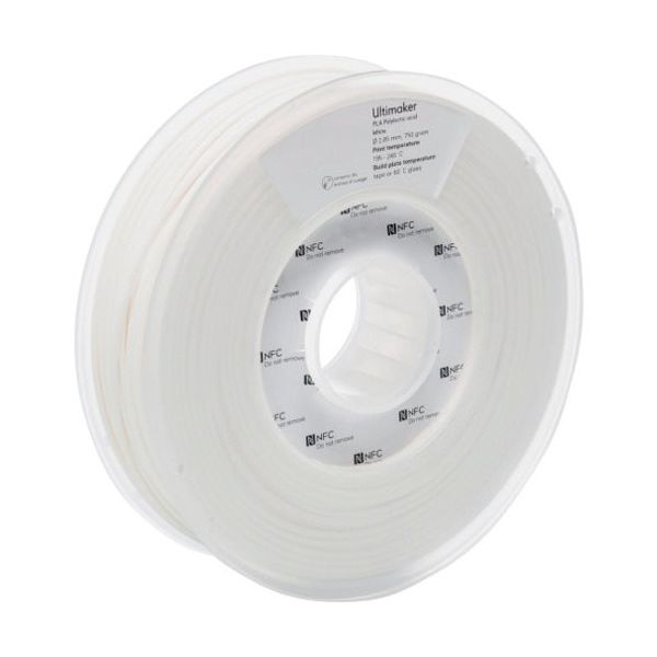Ultimaker 純正フィラメント PLA White 2.85mm 750g 1613 1巻 688-7311（直送品）