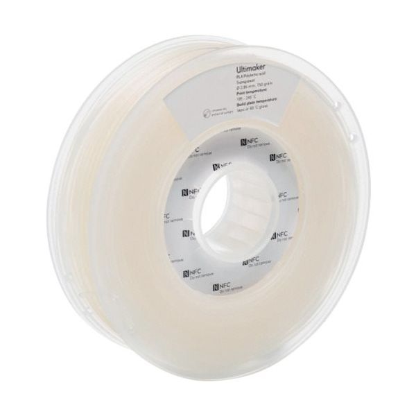 Ultimaker 純正フィラメント PLA Transparent 2.85mm 750g 1614 1巻 688-7305（直送品）