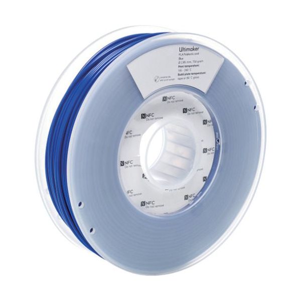 Ultimaker 純正フィラメント PLA Blue 2.85mm 750g 1616 1巻 688-7334（直送品）