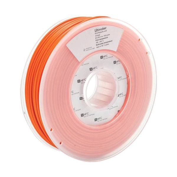 Ultimaker 純正フィラメント PLA Orange 2.85mm 750g 1615 1巻 688-7333（直送品）