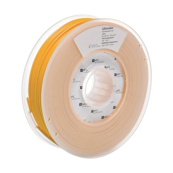 Ultimaker 純正フィラメント PLA Yellow 2.85mm 750g 1619 1巻 688-8826（直送品）