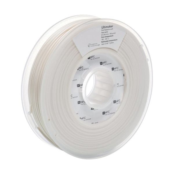 Ultimaker 純正フィラメント PLA PearlWhite 2.85mm 750g 1620 1巻 688-7330（直送品）