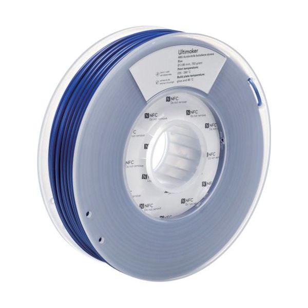 Ultimaker 純正フィラメント ABS Blue 2.85mm 750g 1624 1巻 688-8835（直送品）
