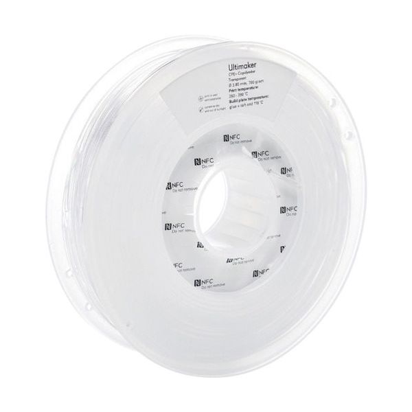Ultimaker 純正フィラメント CPE+ Transparent 2.85mm 750g 1643 1巻 688-8837（直送品）