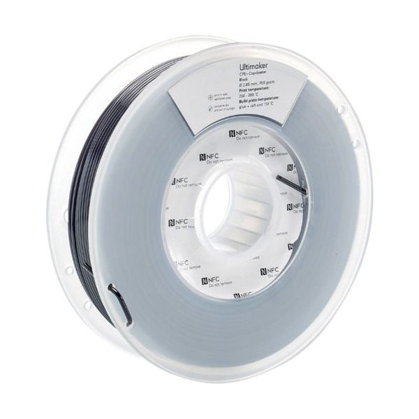 Ultimaker 純正フィラメント CPE+ Black 2.85mm 750g 1644 1巻 688-7307（直送品）