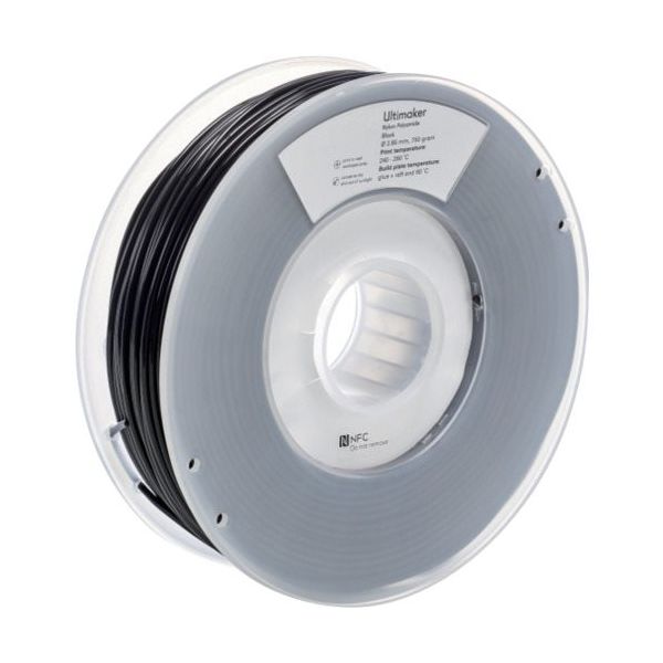 Ultimaker 純正フィラメント Nylon Black 2.85mm 750g 1646 1巻 688-8822（直送品）