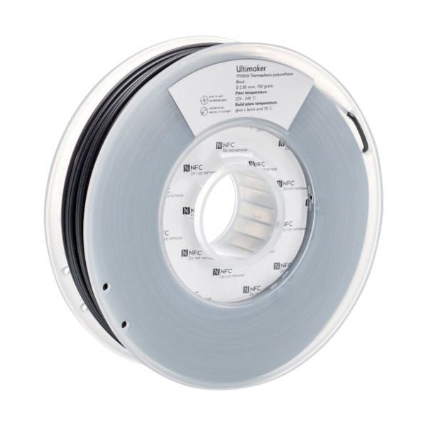 Ultimaker 純正フィラメント TPU95A Black 2.85mm 750g 1756 1巻 688-8839（直送品）