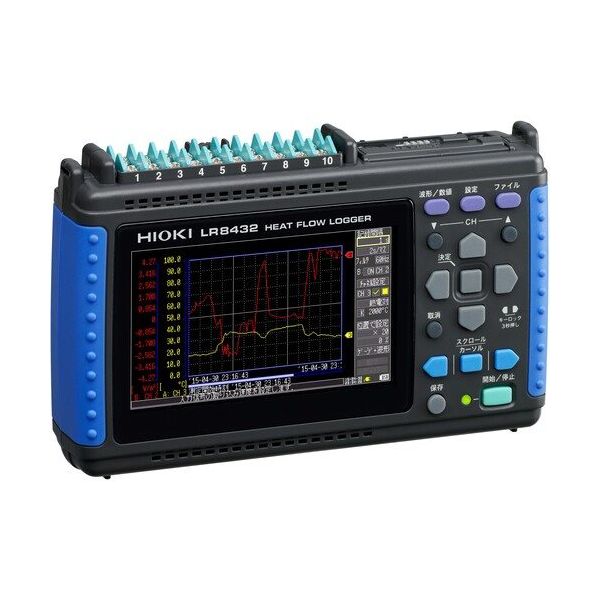 日置電機 HIOKI 熱流ロガー 3点書類付 LR8432SYORUI3TENTUKI 1台 689-0420（直送品）