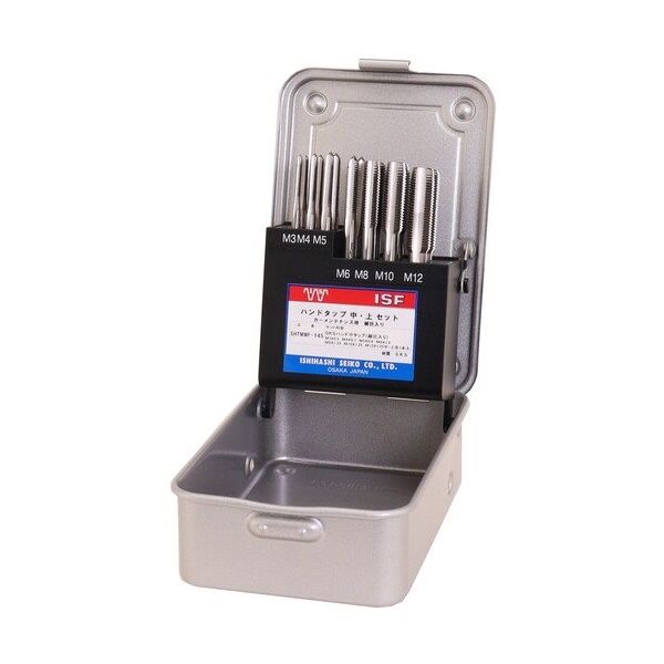 イシハシ精工 IS SKSハンドタップセット カーメンテナンス用 細目入り SHTMMF-14S 1セット(14本) 681-5492（直送品）