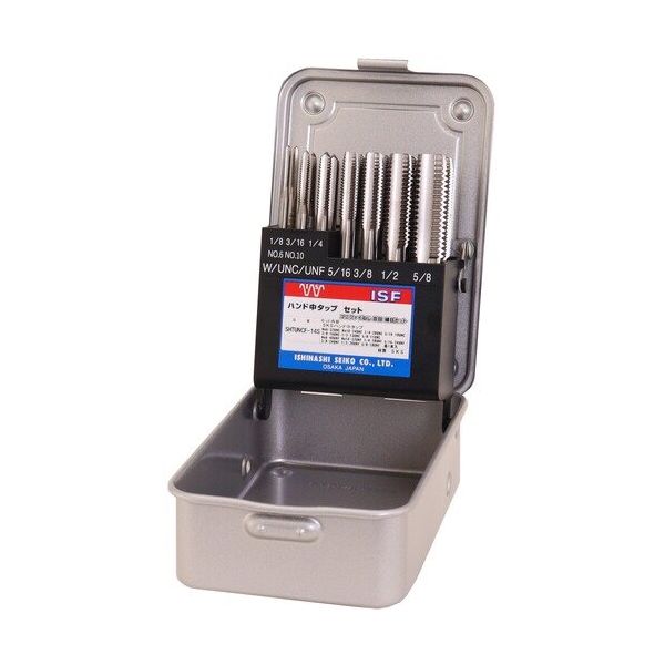 イシハシ精工 IS SKSハンド中タップセット ユニファイねじ SHTUNCF-14S 1セット(14本) 681-5491（直送品）