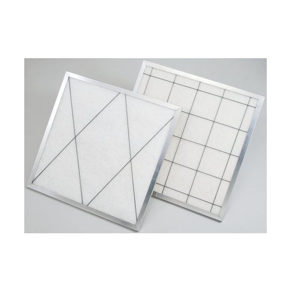 金井重要工業 KANAI K型エアフィルタ(アルミ枠付きプレフィルタ) K-AF120AR-AL 610X610X15 1個（直送品）