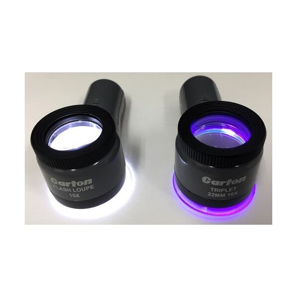 カートン光学 カートン ルーペ LED/UVフラッシュルーペ10X R7647 1個 679-9935（直送品）
