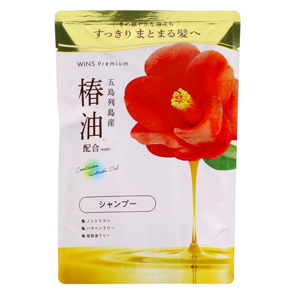 日本合成洗剤 ウインズプレミアム椿オイルシャンプー詰替 370G 4904112831407 1セット(370g×5)（直送品）
