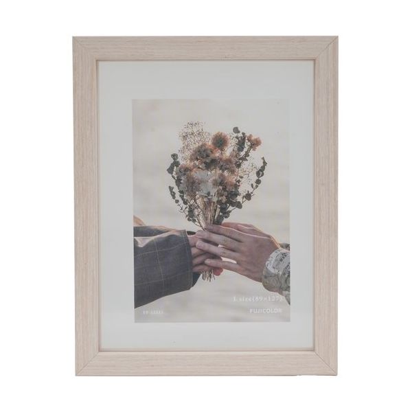 富士フイルム フジカラー 写真フレーム フロティフレーム L ナチュラル FLOATYFRAMELNT 1枚 689-7568（直送品）