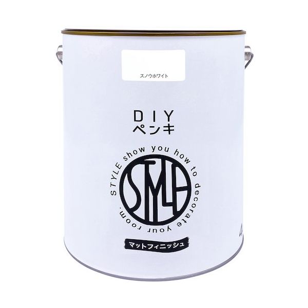 ニッペホームプロダクツ ニッぺ DIYペンキ マットフィニッシュ スノウホワイト 4kg 4976124887703 1缶 567-0053（直送品）