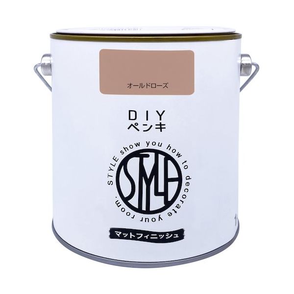 ニッペホームプロダクツ ニッぺ DIYペンキ マットフィニッシュ オールドローズ 1kg 4976124887444 1缶 567-0059（直送品）