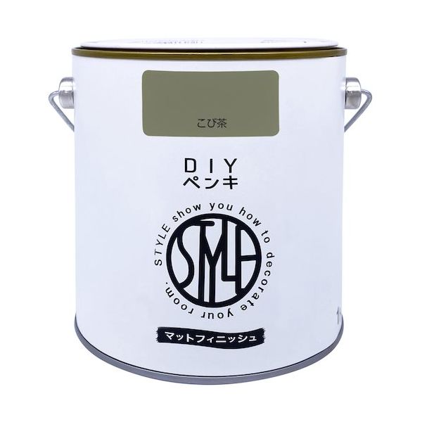 ニッペホームプロダクツ ニッぺ DIYペンキ マットフィニッシュ こび茶 1kg 4976124887352 1缶 567-0068（直送品）
