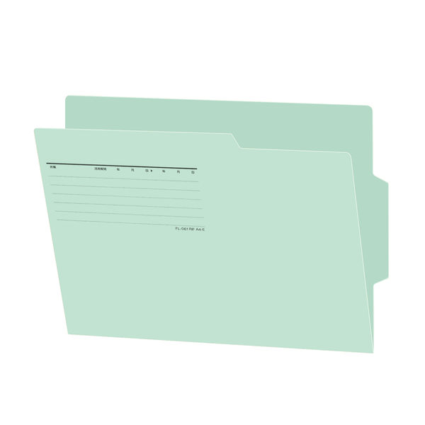 プラス 個別フォルダーラテラルA4ーEベーシック ブルー 87465 1枚（直送品）