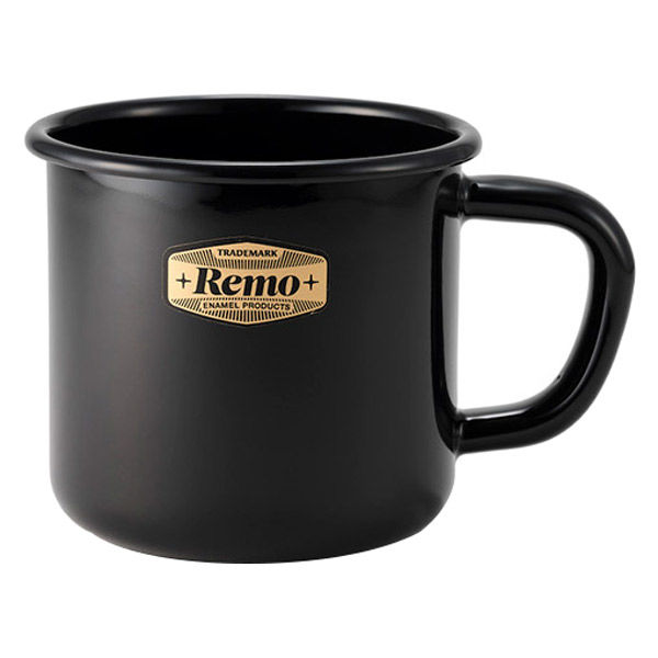 アウトレット】富士ホーロー マグカップ 7cm 琺瑯 ブラック REMO