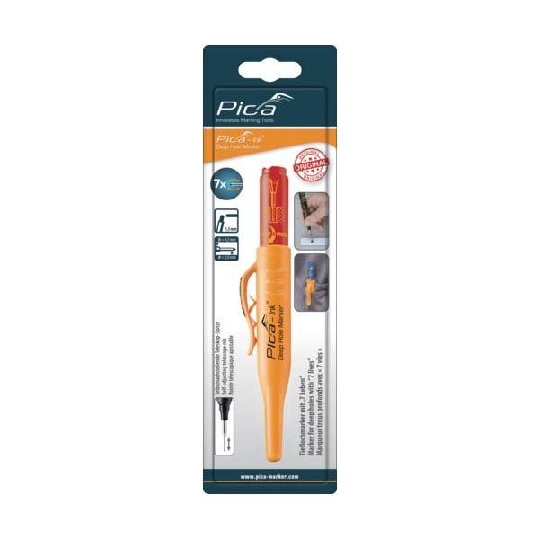 ピカコーポレイション ピカマーカー 深穴インクマーカー"Ink 赤 ブリスターパック 15040SB03 1本 665-2111（直送品）