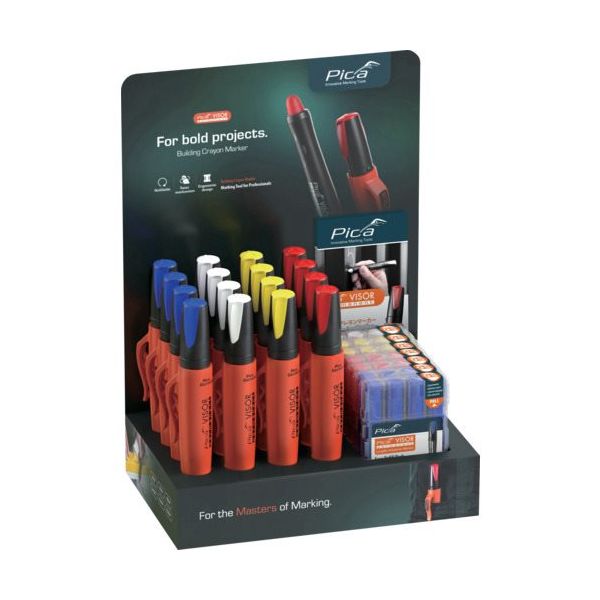 ピカコーポレイション ピカマーカー パーマネントマルチマーカー"VISOR 990103 1箱(4本) 665-2105（直送品）