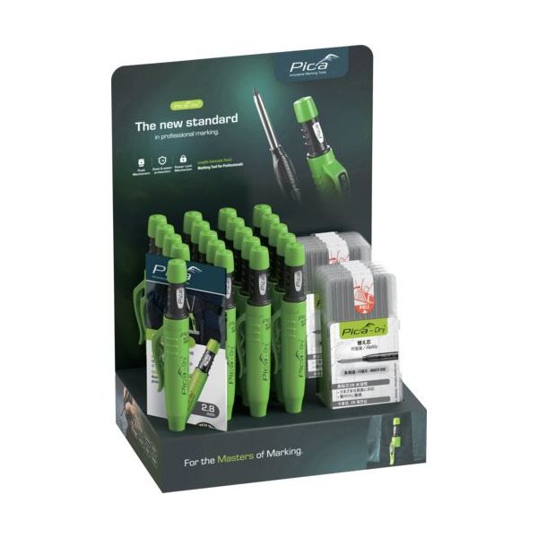 ピカコーポレイション ピカマーカー 建築用シャープペンシル”Dry 箱入りセット 302103 1箱(20本) 689-4143（直送品）