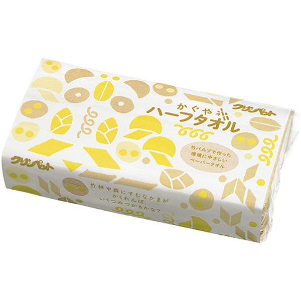 クリンペット・ジャパン ハーフタオルかぐや 36012 500枚 00306012 1パック(500枚)×5（直送品）
