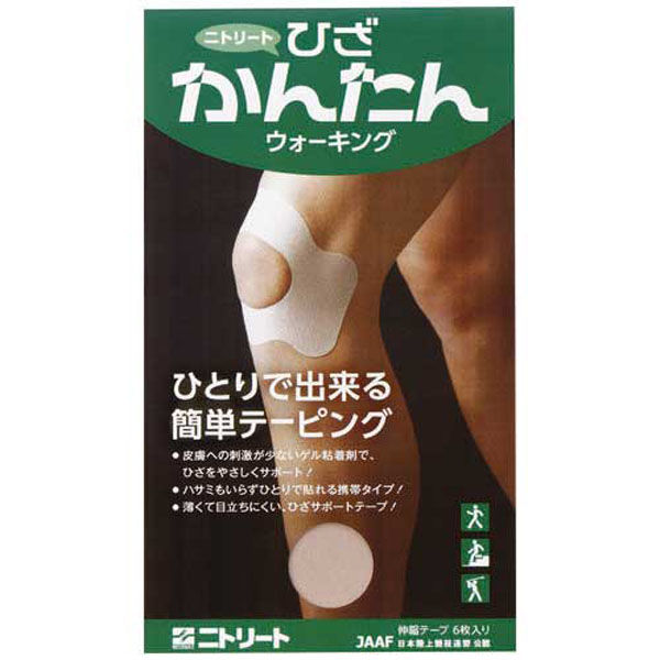 ニトムズ ヒザカンタンウォーキング 6枚入 00033307 1セット(10個)（直送品）