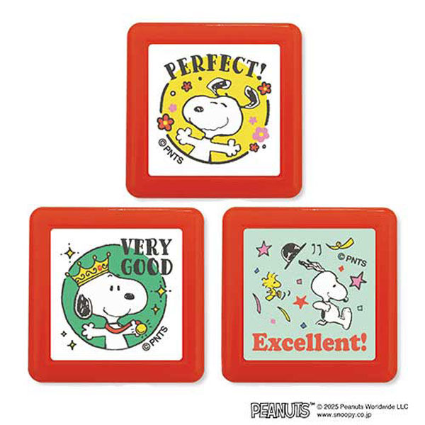 こどものかお スヌーピー浸透印スタンプ3個組B 4110554 1セット(3個組)×2（直送品）