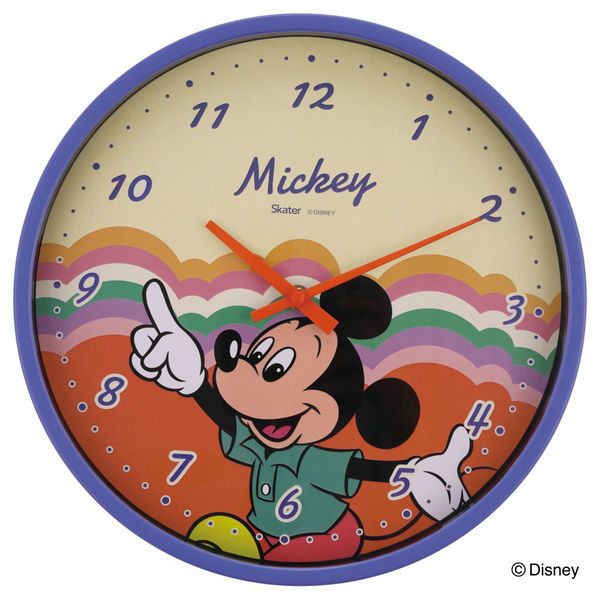 【昭和レトロ】Disney Time Quartz ミッキー掛け時計 動作品 昭和レトロ】Disney Time Quartz ミッキー掛け時計 動作品