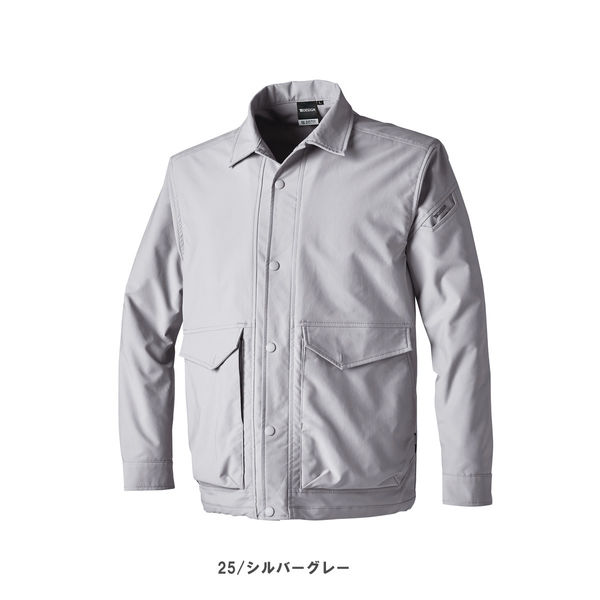 TS DESIGN エコハイブリッドダブルクロスコーチジャケット M シルバーグレー 4617 1着（直送品）