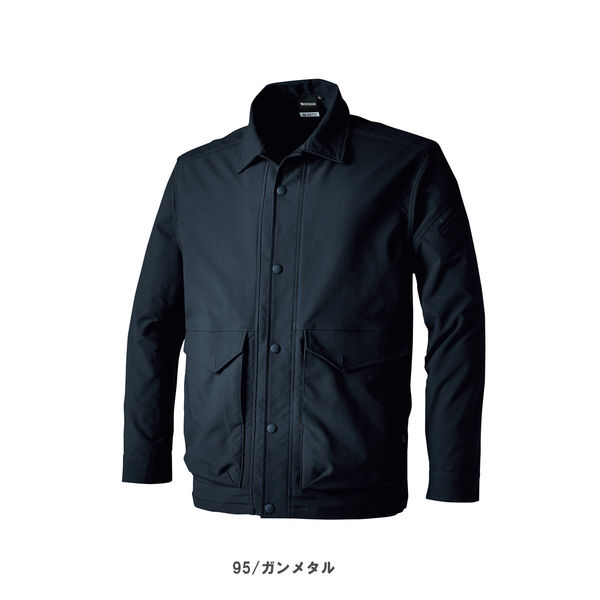 TS DESIGN エコハイブリッドダブルクロスコーチジャケット S ガンメタル 4617 1着（直送品）