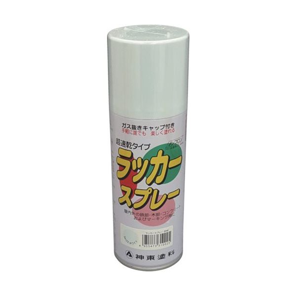 シントーファミリー シントー ラッカースプレー ホワイト 300ML 3102-0.3 1本 851-1906（直送品）