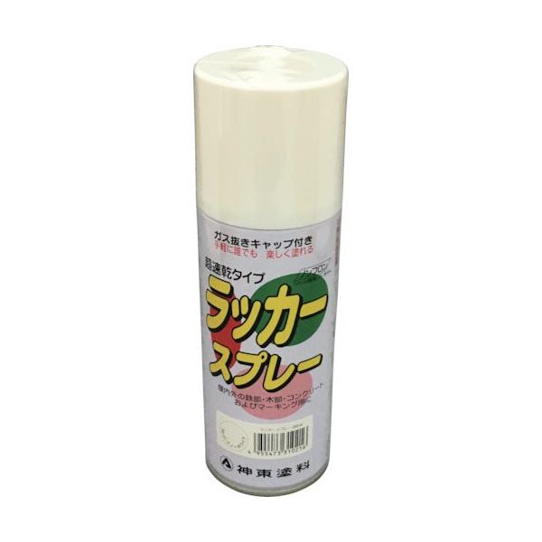 シントーファミリー シントー ラッカースプレー スノーホワイト 300ML 3121-0.3 1本 851-1912（直送品）