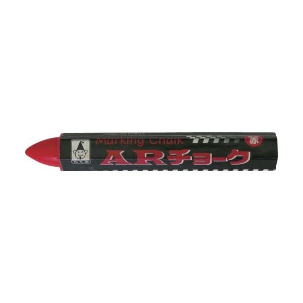 たくみ ARチョーク 蛍光赤 0428 1本 851-1653（直送品）