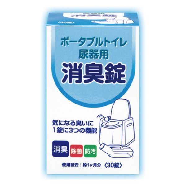 浅井商事 ポ-タブルトイレ・尿器用消臭錠30錠 _ 1セット(1個×5)（直送品）